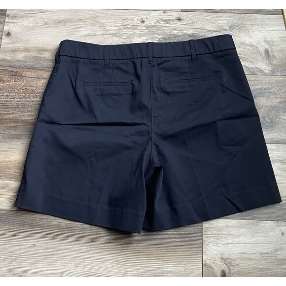 Chico's Women's Flex Waist Sailor Button Shorts Navy Blue Size 3 US:16 NWOT - Picture 2 of 5